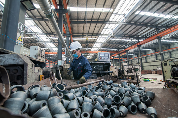 二连浩特网架配件-锥头加工车间